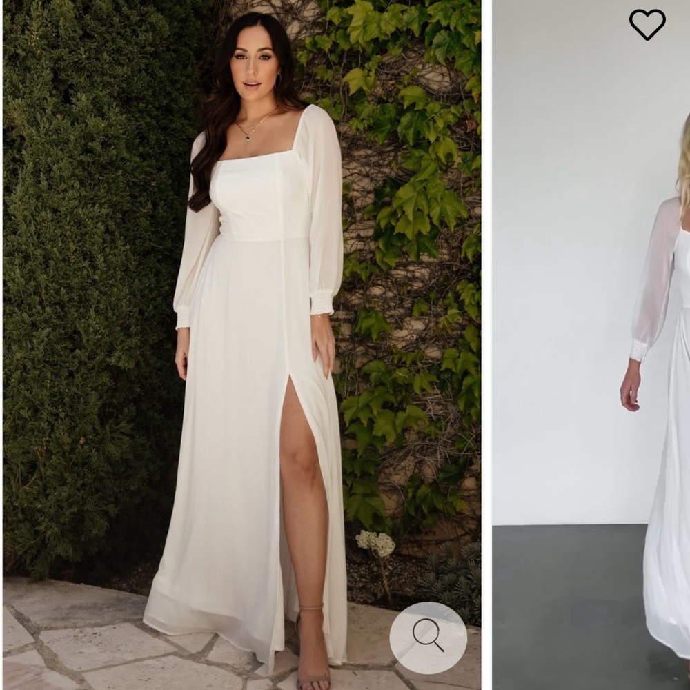 Baltic Born White Long Sleeve Dress